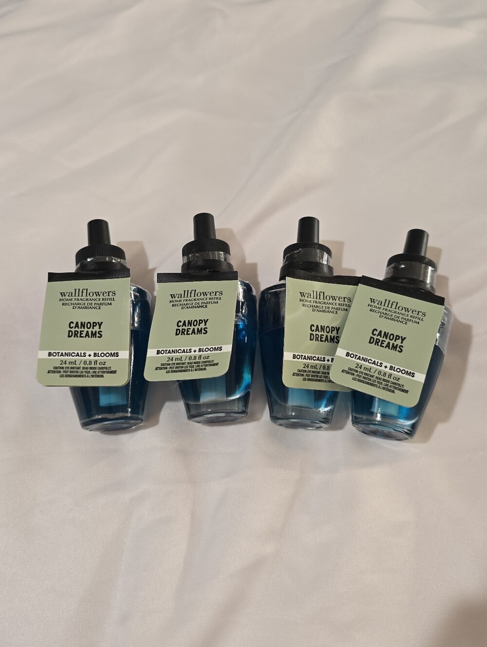 NWT White Barn Wallflowers Home Fragrance Refill Canopy Dreams Botanical 4pcs